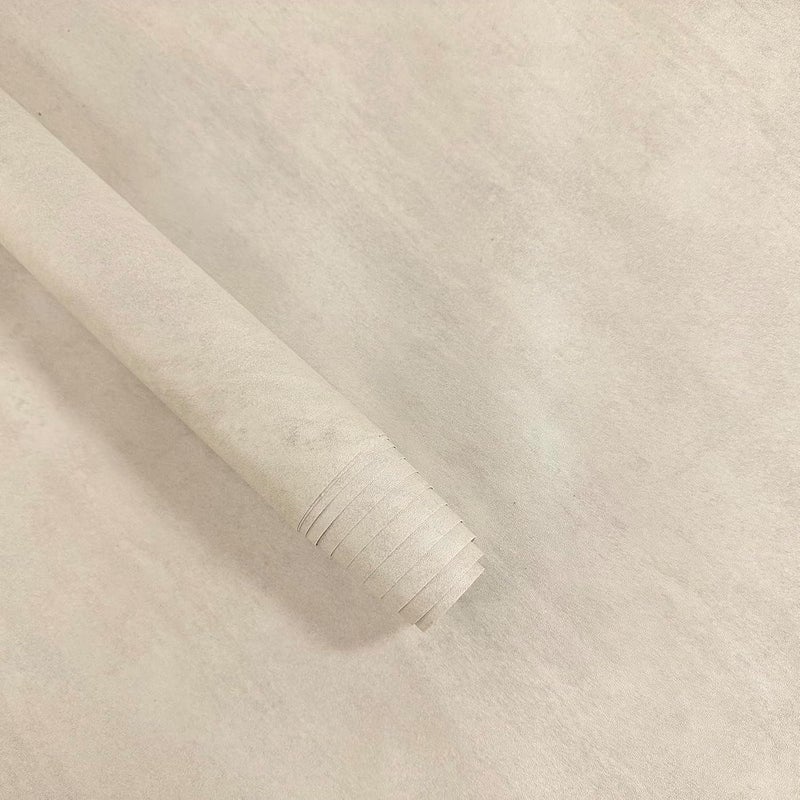 Bumoo Cream Limewash Peel and Stick Wallpaper 24'' x 197'' Natural Concrete Contact Paper Beige Self Adhesive Wall paper Waterproof Matte Ivory Faux Marble Vinyl for Counter Bedroom Cabinet Living Room - Image 2